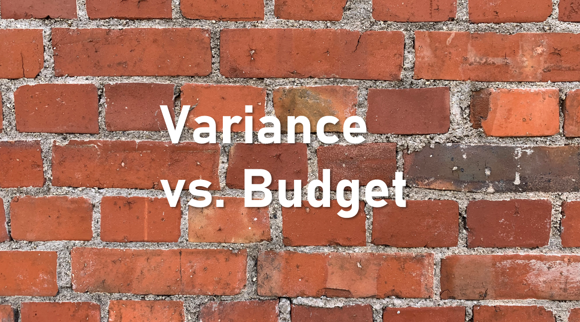 variance vs. budget